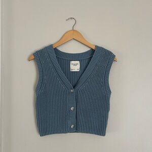 Blue Sweater Vest Abercrombie